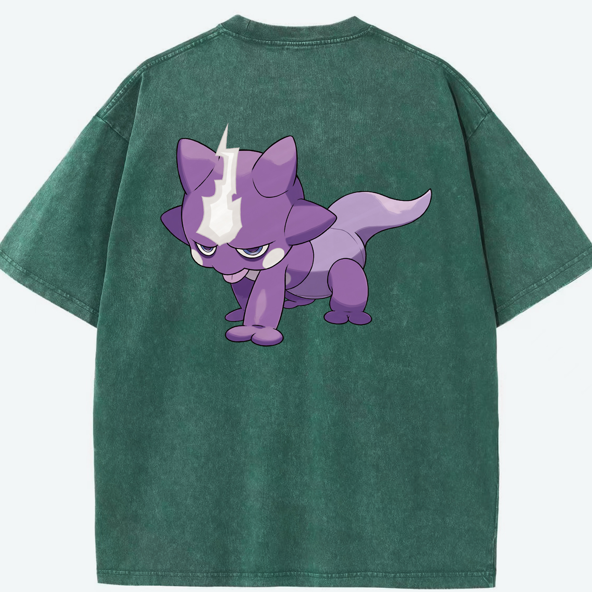 （画像用） ポケットモンスター Pokémon 綿100% ヴィンテージ風 半袖Tシャツ（背面プリント）